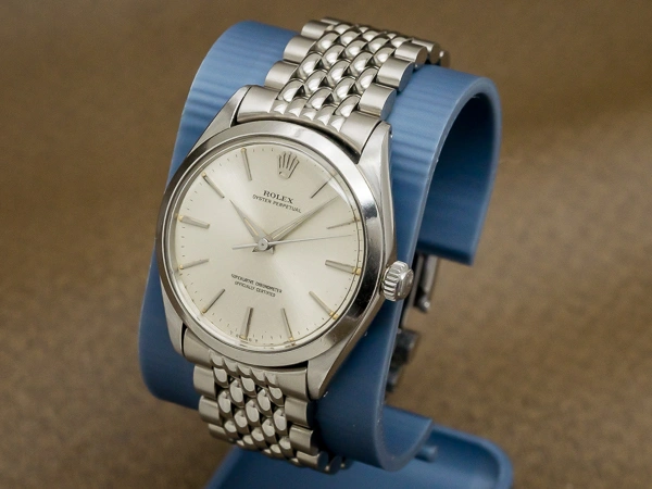 ロレックス オイスターパーペチュアル Ref.1002 クロノメーター ノンデイト ドルフィンハンド 社外ライスブレス仕様 ROLEX OYSTER PERPETUAL [ 代行おまかせコース ]