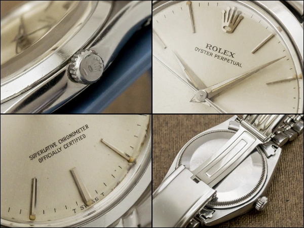 ロレックス オイスターパーペチュアル Ref.1002 クロノメーター ノンデイト ドルフィンハンド 社外ライスブレス仕様 ROLEX OYSTER PERPETUAL [ 代行おまかせコース ]