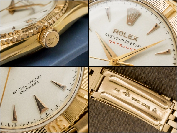 ロレックス オイスターパーペチュアル デイトジャスト サンダーバード 1st Ref.6309 18KPG 赤DATEJUST表記 18KPGジュビリーブレス仕様 総重量108g ヴィンテージ ROLEX [ 代行おまかせコース ]