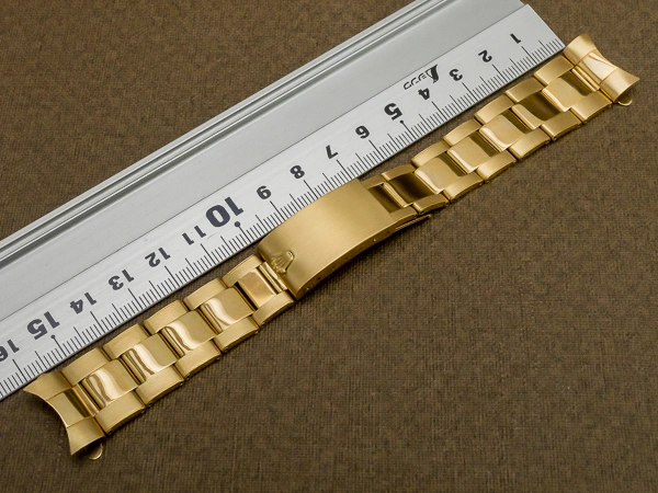 ロレックス 18KYG リベットブレス 12コマ 飛び出し王冠バックル 総重量50.7g 20mm仕様 ROLEX [代行おまかせコース]