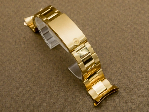 ロレックス 18KYG リベットブレス 12コマ 飛び出し王冠バックル 総重量50.7g 20mm仕様 ROLEX [代行おまかせコース]