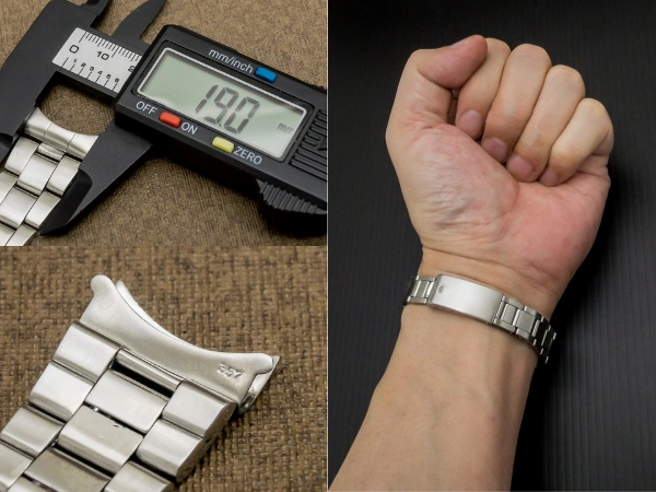 ロレックス 3連巻き込みブレス 19mm Ref.7835-19 フルコマ ROLEX BRACELET [ 代行おまかせコース ]
