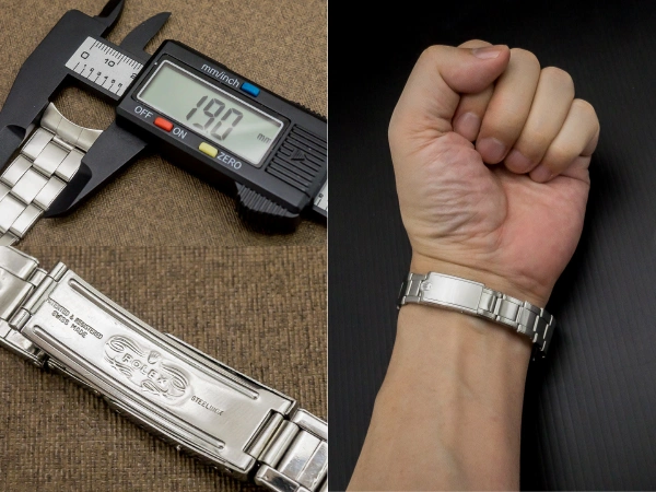 ロレックス 手巻きデイトナ用 3連リベット エクステンションブレス 19mm Ref.7205 FF.71 12コマ ROLEX DAYTONA BRACELET [ 代行おまかせコース ]