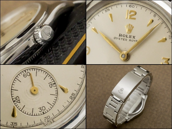 ロレックス オイスター ロイヤル Ref.6144 手巻き ボーイズ アイボリーダイヤル スモールセコンド 3連ハードブレス仕様 OH済 ROLEX OYSTER ROYAL [ 代行おまかせコース ]