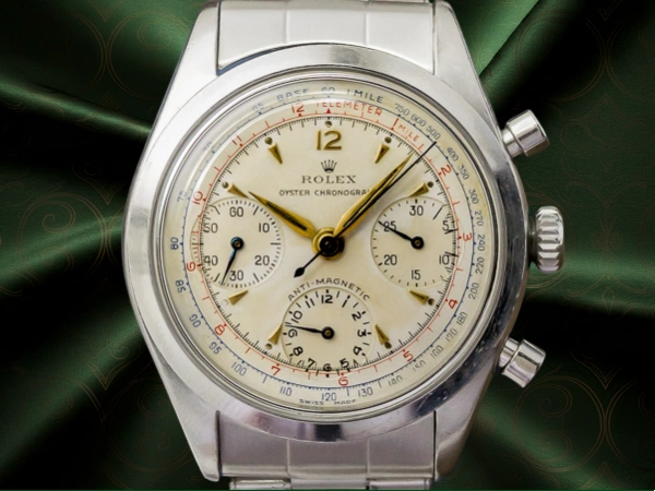 ロレックス オイスター クロノグラフ 激レア プレデイトナ Ref.6234 アイボリーダイヤル 3連リベットブレス Vintage ROLEX [ 代行おまかせコース ]