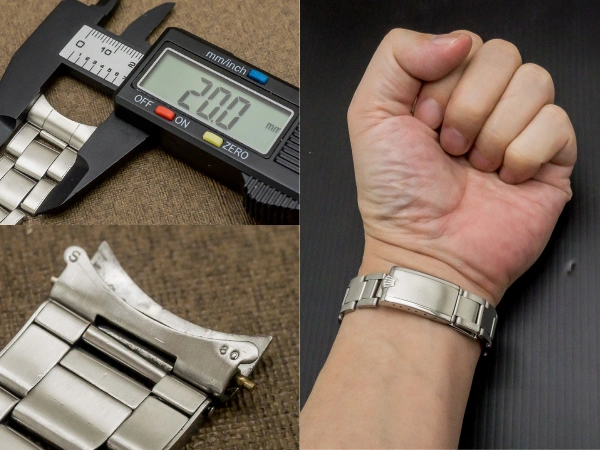 ロレックス 3連 リベットブレス Ref.7206 11コマ FF.80 王冠バックル 20mm仕様 ヴィンテージ ROLEX [ 代行おまかせコース ]