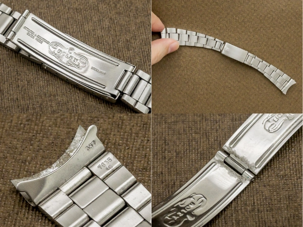 ロレックス 3連巻き込みブレス 19mm Ref.7835-19 12コマ ROLEX BRACELET [ 代行おまかせコース ]