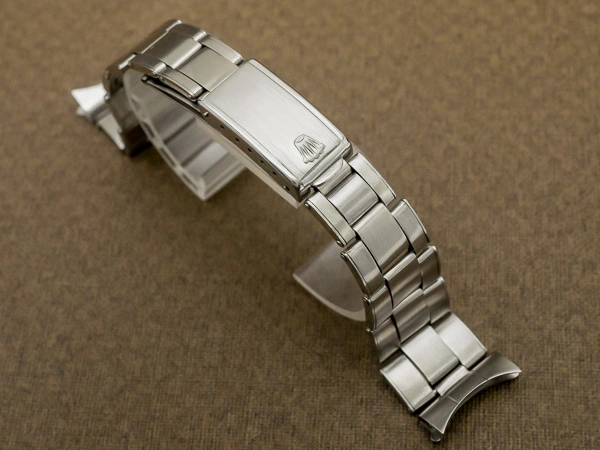 ロレックス 3連 リベットブレス 12コマ 王冠ステップバックル 19mm仕様 ROLEX [代行おまかせコース]