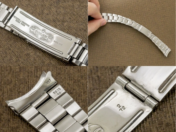 ロレックス 3連巻き込みブレス 19mm Ref.7835-19 13コマ ROLEX BRACELET [ 代行おまかせコース ]