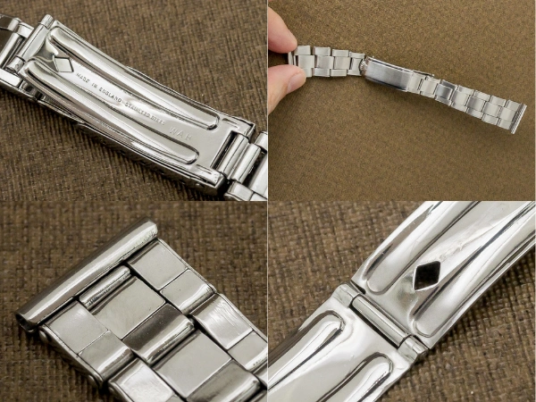 ロレックス ENGLAND WAB社製 3連リベット エクスパンションブレス 19mm ストレート管 11コマ ROLEXRivet Expandable Rivet Bracelet [ 代行おまかせコース ]