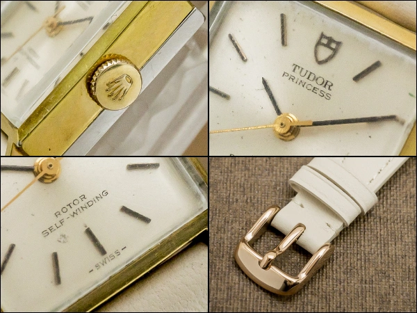 チュードル レディース 盾エムブレム プリンセス GFスクエアケース TUDOR [ 代行おまかせコース ]