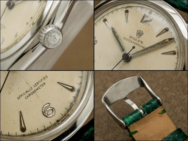 ロレックス オイスターパーペチュアル セミバブルバック Ref.6084 アイボリーダイヤル・サークルライン・リーフハンド ROLEX Oyster Perpetual Vintage [ 代行おまかせコース ]