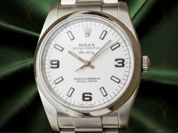 ロレックス オイスターパーペチュアル エアキング Ref.114200 ホワイト文字盤・369ブラックアラビア ROLEX Air-King  [ 代行おまかせコース ]