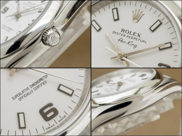 ロレックス オイスターパーペチュアル エアキング Ref.114200 ホワイト文字盤・369ブラックアラビア ROLEX Air-King  [ 代行おまかせコース ]