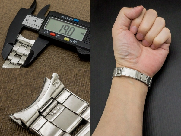 ロレックス エクスパンション リベットブレス SS 飛び出し王冠バックル 19mm仕様  ROLEX Rivet Bracelet Expansion [ 代行おまかせコース ]