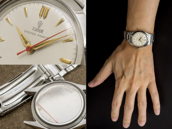 チュードル オイスター Ref.7909 自動巻 スモールローズ アイボリーダイヤル 赤秒針 TUDOR Vintage Oyster Automatic [ 代行おまかせコース ]