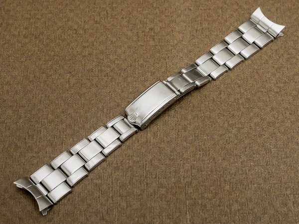 ロレックス 3連 リベットブレス 11コマ 飛び出し王冠バックル 19mm仕様 ROLEX [代行おまかせコース]