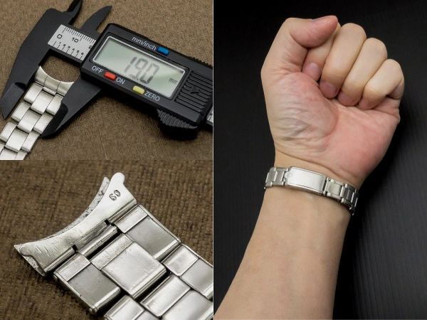 ロレックス 3連 リベットブレス 11コマ 飛び出し王冠バックル 19mm仕様 ROLEX [代行おまかせコース]