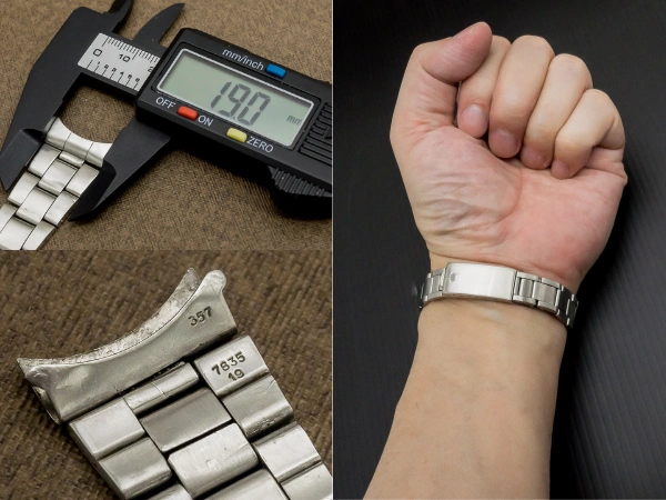 ロレックス 3連巻き込みブレス 19mm Ref.7835-19 13コマ ROLEX BRACELET [ 代行おまかせコース ]