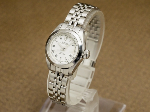 チュードル レディース 盾エムブレム プリンセス オイスターデイト ホワイトローマンダイヤル 5連ジュビリーブレス仕様 TUDOR [ 代行おまかせコース ]