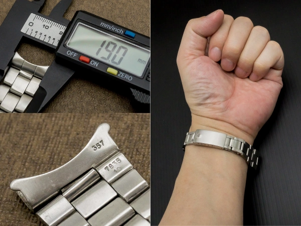 ロレックス 3連巻き込みブレス 19mm Ref.7835-19 12コマ ROLEX BRACELET [ 代行おまかせコース ]