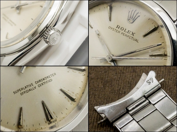 ロレックス オイスターパーペチュアル Ref.1002 クロノメーター ヴィンテージ ノンデイト クサビインデックス バーハンド エクスパンションリベットブレス仕様 ROLEX OYSTER PERPETUAL  [ 代行おまかせコース ]