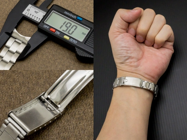 ロレックス 3連 USリベットブレス 北米仕様 19mm 飛び出し王冠バックル 1978年製造 ROLEX Vintage Bracelet [ 代行おまかせコース ]