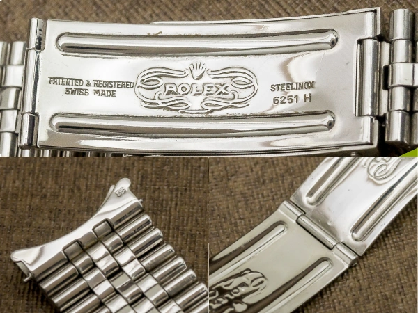 ロレックス 5連 ジュビリーブレス Ref.6251H 1970年代製造 王冠バックル 20mm仕様 ROLEX Bracelet [ 代行おまかせコース ]