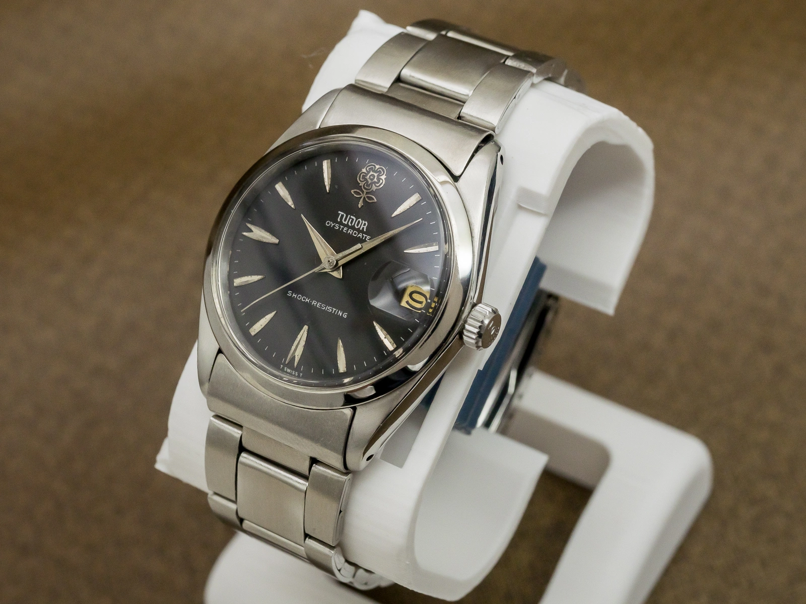 チュードル デカバラ オイスターデイト Ref.7962 手巻き ブラックリダンダイヤル 社外SSブレス仕様 チューダー TUDOR [ 代行おまかせコース ]