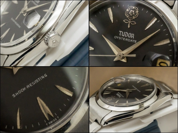 チュードル デカバラ オイスターデイト Ref.7962 手巻き ブラックリダンダイヤル 社外SSブレス仕様 チューダー TUDOR [ 代行おまかせコース ]