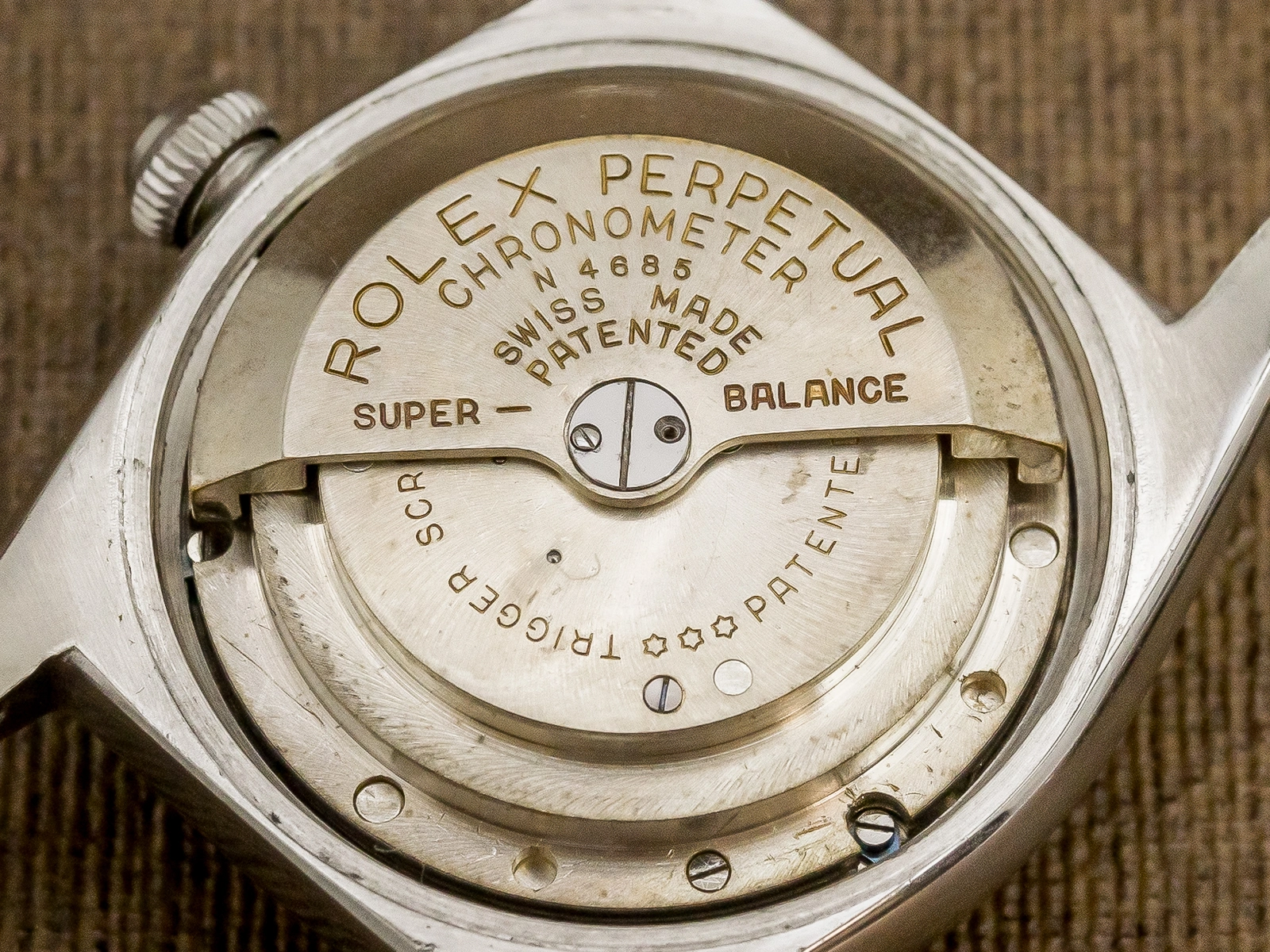 ロレックス バブルバック Ref.2940 ブラックミラーダイヤル リベットブレスレット仕様 OH済み ROLEX Bubble Back Vintage Black Mirror Dial  [ 代行おまかせコース ]
