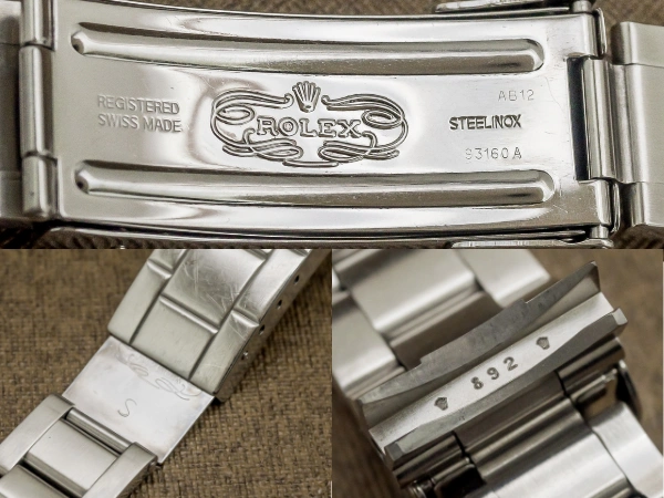 ロレックス オイスター ハードブレス Ref.93160A シードゥエラー専用 FF.892 フリップロックバックル ROLEX Professional Bracelet [ 代行おまかせコース ]