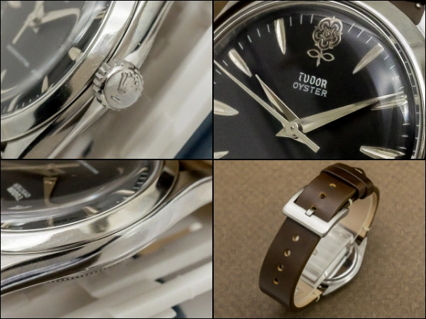 チュードル オイスター 手巻き デカバラ Ref.7934 マットブラックリダンダイヤル ビッグローズ OH済み TUDOR Oyster SHOCK-RESISTING Vintage [ 代行おまかせコース ]