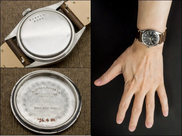 チュードル オイスター 手巻き デカバラ Ref.7934 マットブラックリダンダイヤル ビッグローズ OH済み TUDOR Oyster SHOCK-RESISTING Vintage [ 代行おまかせコース ]