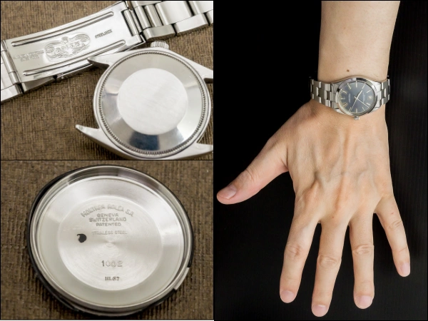 ロレックス オイスター パーペチュアル Ref.1002 ブルーダイヤル バーハンド ROLEX Oyster Perpetual Vintage  [ 代行おまかせコース ]