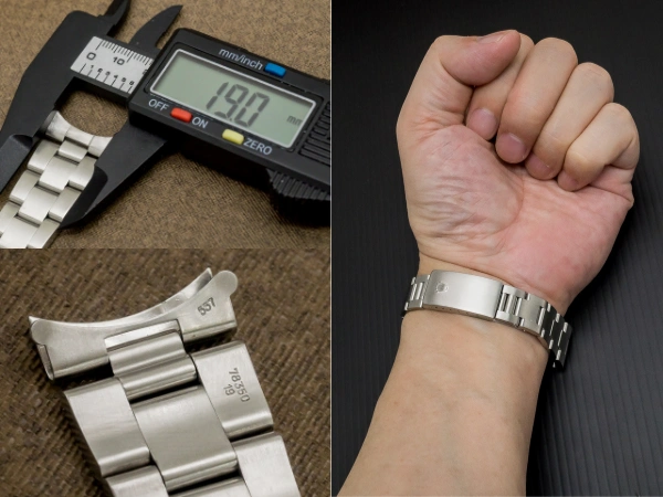 ロレックス 3連SSハードブレス Ref.78350-19 FF.557 19mm仕様 11コマ ROLEX [ 代行おまかせコース ]