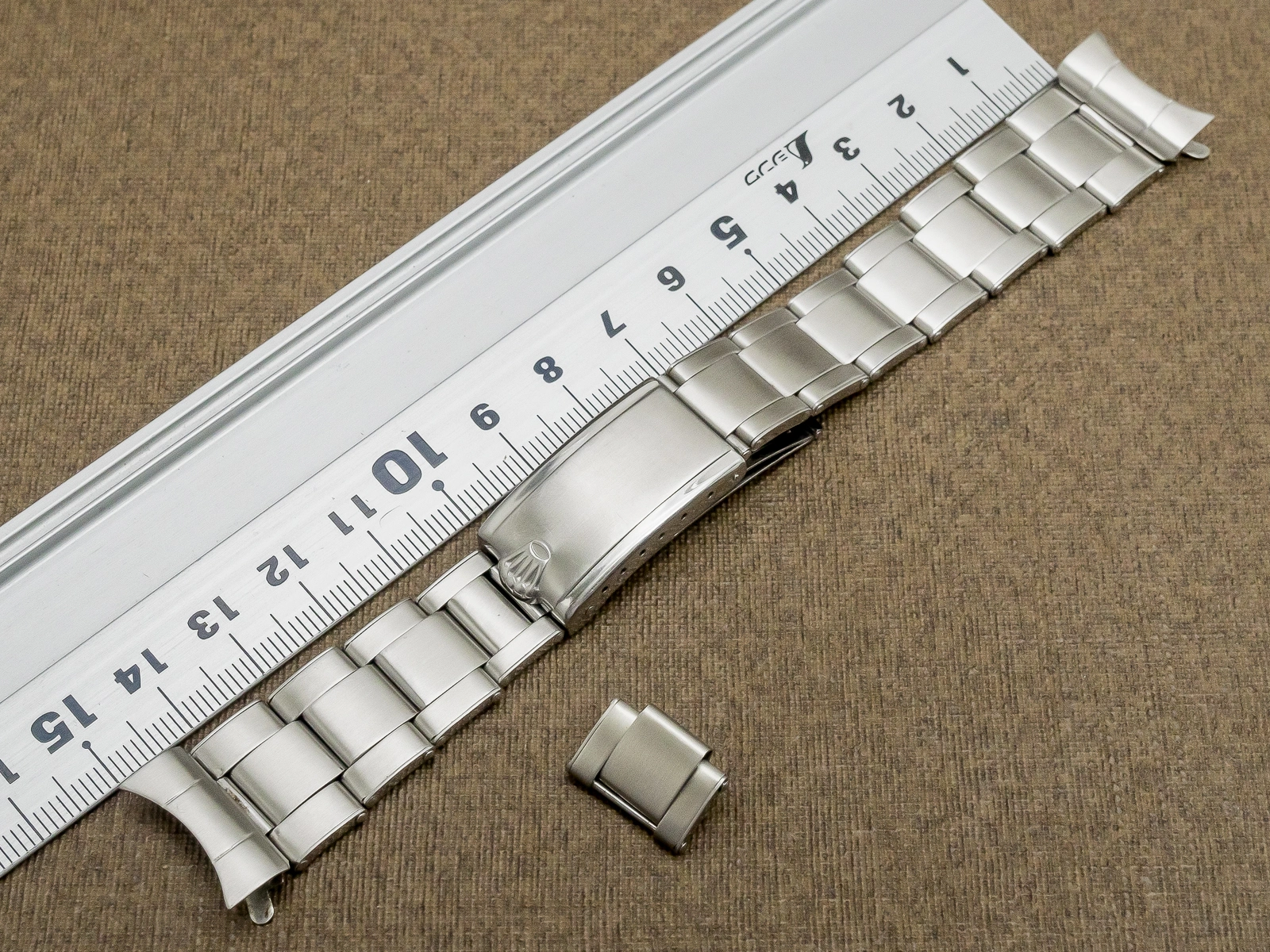 ロレックス 3連 リベットブレス Ref.7206 12コマ FF.80 王冠バックル 20mm仕様 美品 ヴィンテージ ROLEX [ 代行おまかせコース ]