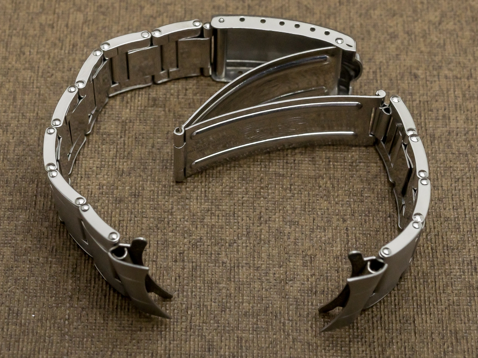 ロレックス 3連 リベットブレス Ref.7206 12コマ FF.80 王冠バックル 20mm仕様 美品 ヴィンテージ ROLEX [ 代行おまかせコース ]