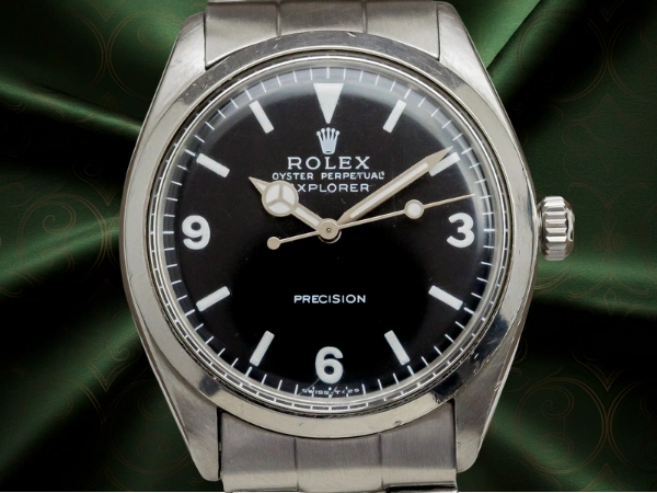 ロレックス ROLEX エクスプローラー ボーイズ Ref.5500 オートマチック ヴィンテージ メンズモデル 3連リベットブレス仕様 ヴィンテージBOX付き [ 代行おまかせコース ]