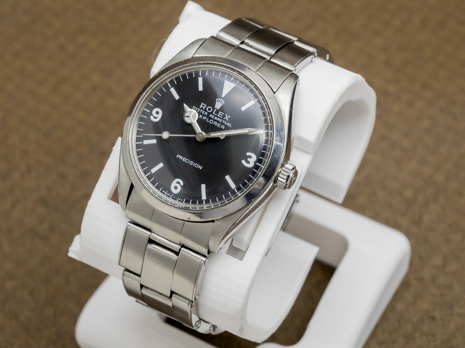 ロレックス ROLEX エクスプローラー ボーイズ Ref.5500 オートマチック ヴィンテージ メンズモデル 3連リベットブレス仕様 ヴィンテージBOX付き [ 代行おまかせコース ]
