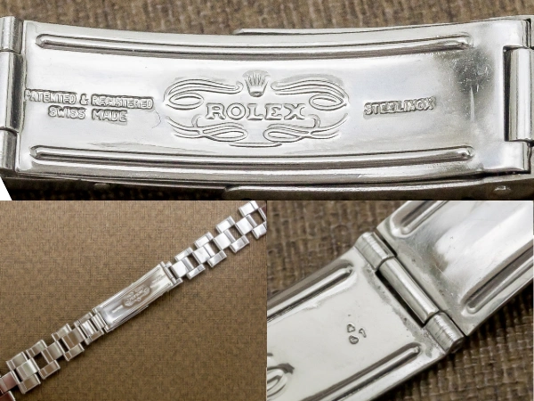 ロレックス DAYTONA用 エクスパンション リベットブレス Ref.6635相当 SS 飛び出し王冠バックル FF.71 19mm 1967年製 ROLEX Vintage Expansion Rivet Bracelet [代行おまかせコース]