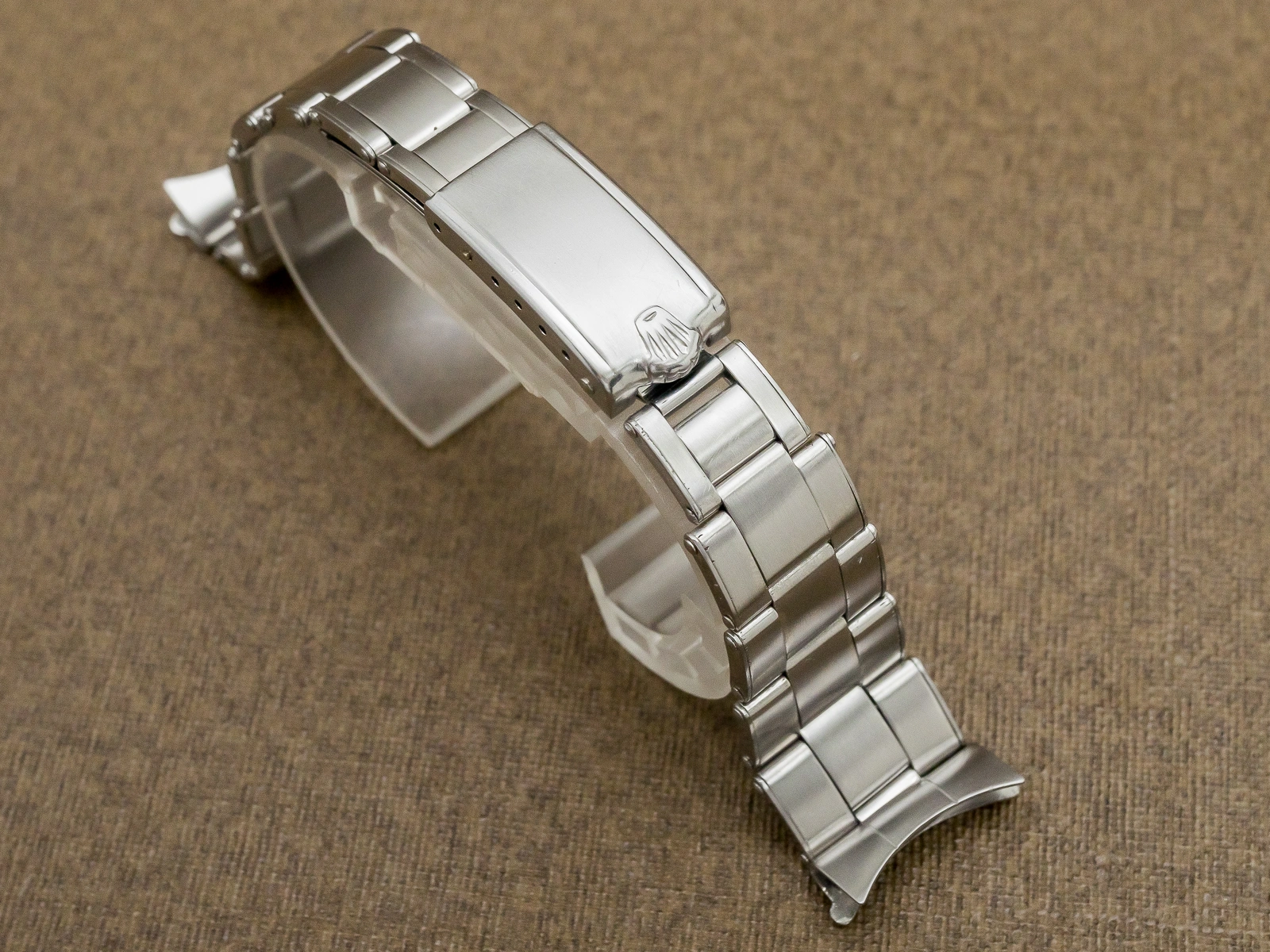 ロレックス DAYTONA用 エクスパンション リベットブレス Ref.6635相当 SS 飛び出し王冠バックル FF.71 19mm 1967年製 ROLEX Vintage Expansion Rivet Bracelet [代行おまかせコース]