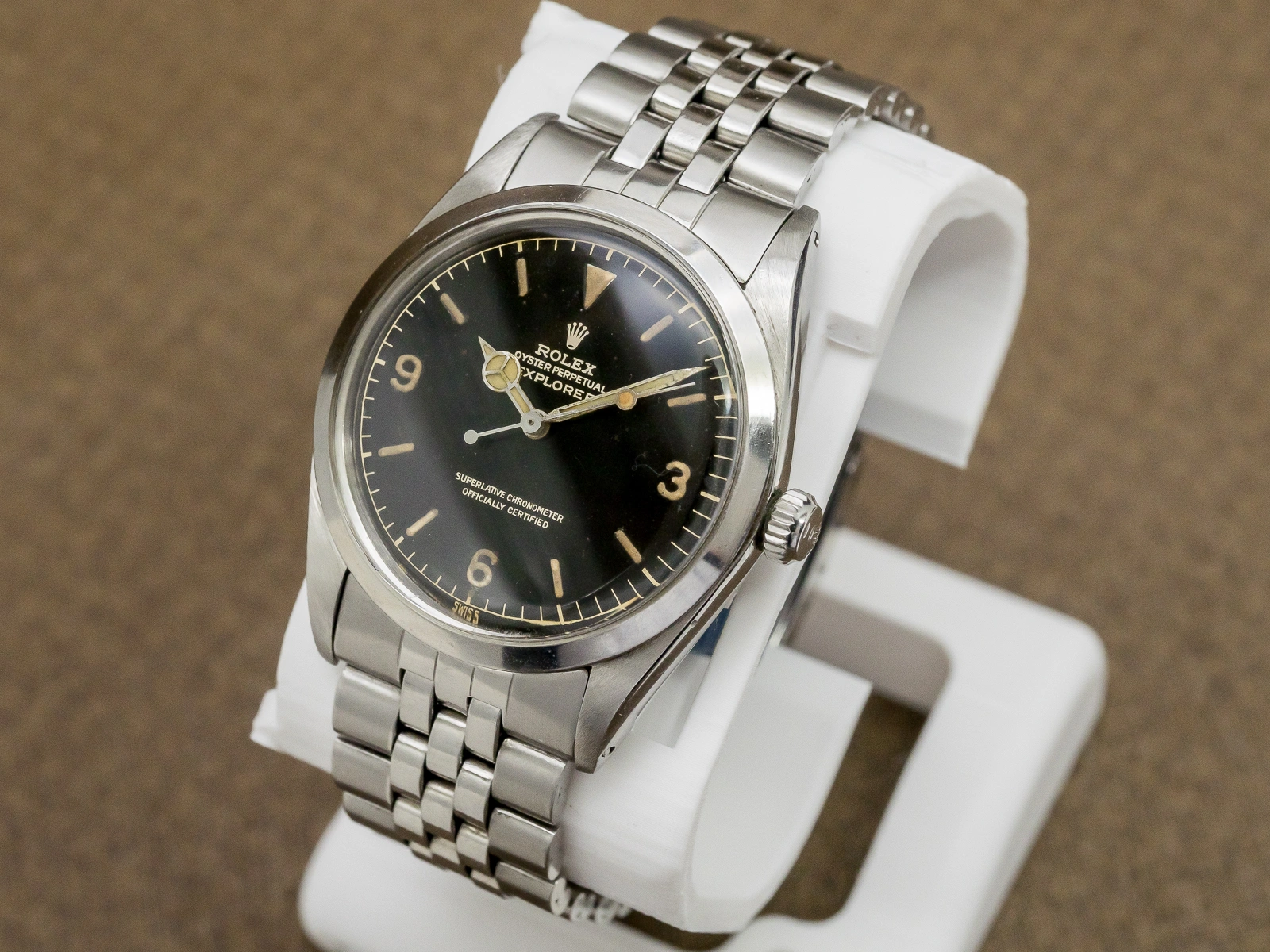 ロレックス エクスプローラー Ref.5504 1963年製 ミラーダイヤル Cal.1560 1965年製ジュビリーブレスレット ROLEX EXPLORER Vintage Mirror Dial  [ 代行おまかせコース ]