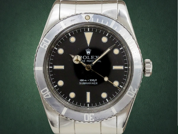 ロレックス サブマリーナ Ref.5508 ガードレス 1959年製 ブラックダイヤル  Ref.7836 巻きブレスレット ROLEX SUBMARINER Vintage Small Crown  [ 代行おまかせコース ]