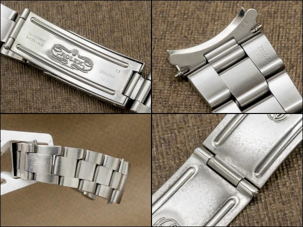 ロレックス 3連SSハードブレス Ref.78350-19 FF.557B 19mm仕様 12コマ ROLEX [ 代行おまかせコース ]