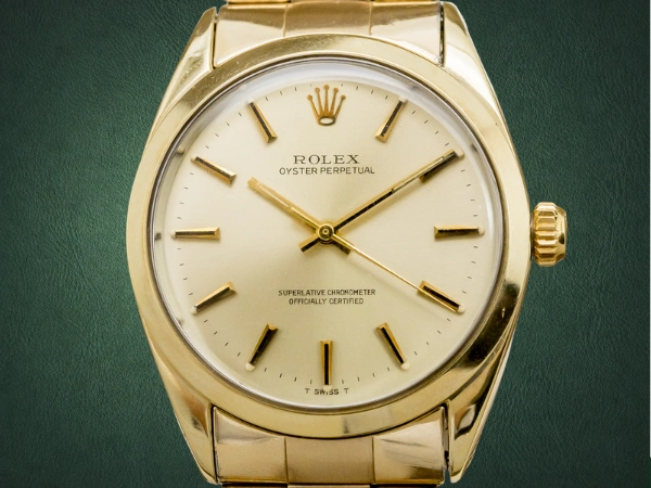 ロレックス オイスターパーペチュアル Ref.1024 YGFケース  3連USリベットブレス GF仕様 Cal.1570 ROLEX PERPETUAL [ 代行おまかせコース ]