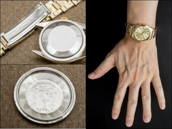 ロレックス オイスターパーペチュアル Ref.1024 YGFケース  3連USリベットブレス GF仕様 Cal.1570 ROLEX PERPETUAL [ 代行おまかせコース ]