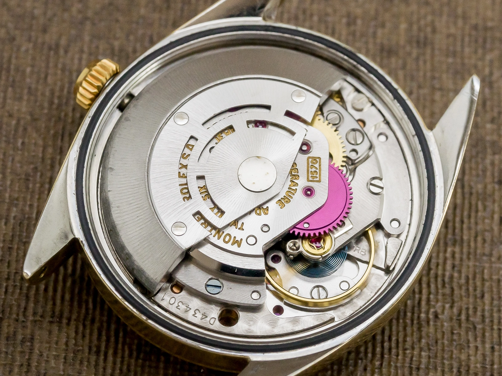 ロレックス オイスターパーペチュアル Ref.1024 YGFケース  3連USリベットブレス GF仕様 Cal.1570 ROLEX PERPETUAL [ 代行おまかせコース ]