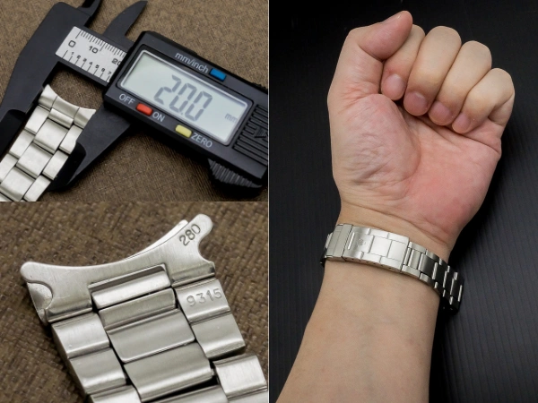 ロレックス サブマリーナ用 Ref.9315 フリップロック 巻きブレス 20mm 溝なし 12コマ ROLEX SUBMARINER [ 代行おまかせコース ]