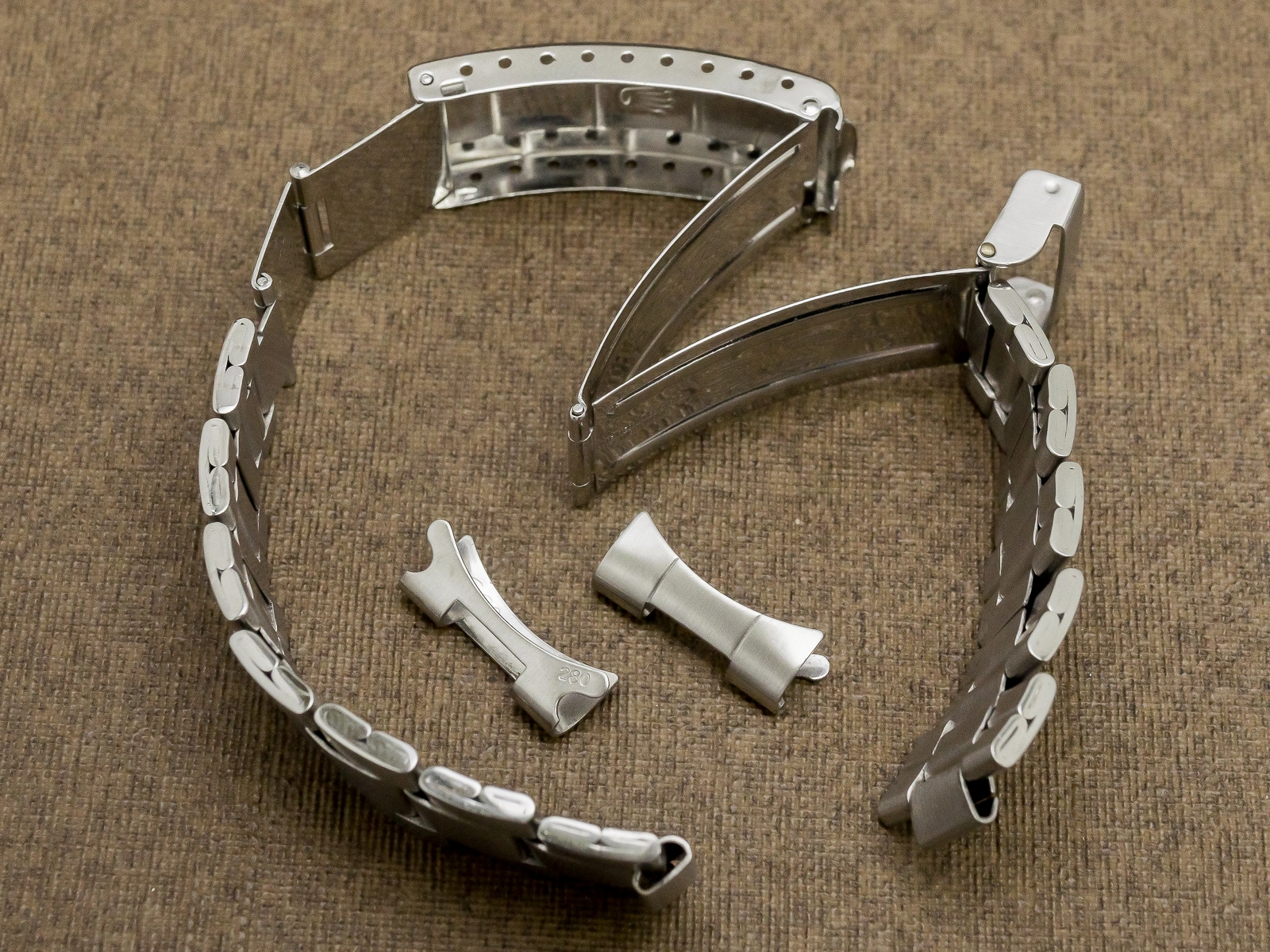 ロレックス サブマリーナ用 Ref.9315 フリップロック 巻きブレス 20mm 溝なし 12コマ ROLEX SUBMARINER [ 代行おまかせコース ]